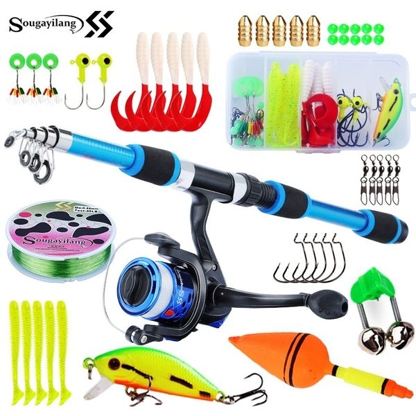 rod reel combo sougayilang kids fishing pole set full kits with telescopic and spinning baits hooks saltwater travel 230809
rod reel combo sougayilang kids fishing pole set full kits with telescopic and spinning baits hooks saltwater travel 230809