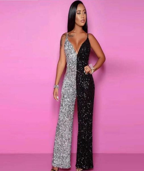fashion summer sequin jumpsuit 2020 women black with silver patchwork v neck spaghetti strap sheath verano party whole1075572, Black;white
fashion summer sequin jumpsuit 2020 women black with silver patchwork v neck spaghetti strap sheath verano party whole1075572, Black;white