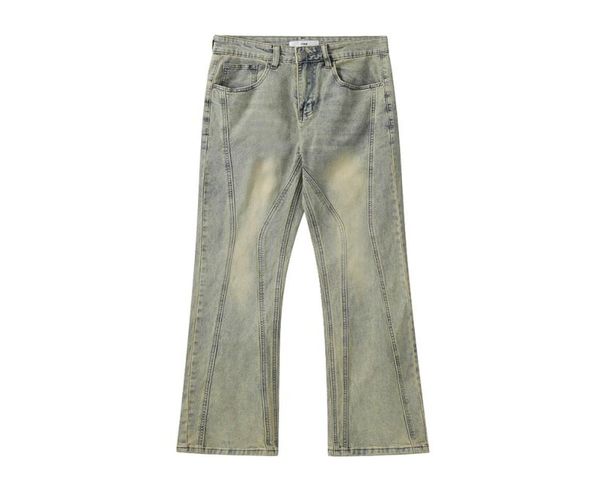 yellow washed striped jeans flare pants male and female straight casual cargos hip hop baggy denim trousers6467037, Black;brown
yellow washed striped jeans flare pants male and female straight casual cargos hip hop baggy denim trousers6467037, Black;brown