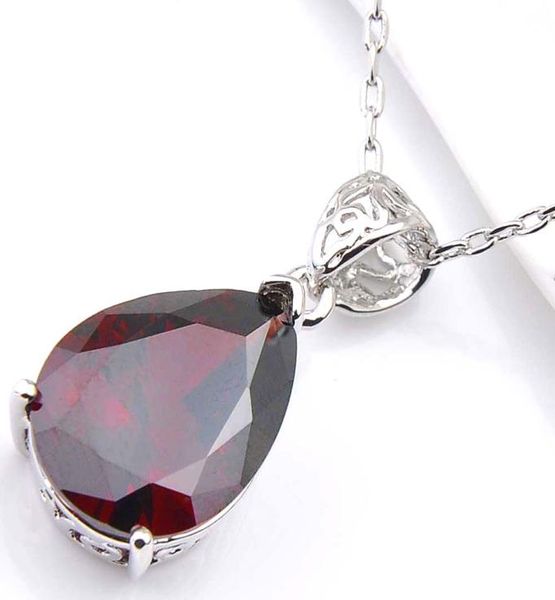 luckyshine excellent shine water drop red garnet pendants wedding party for womens zircon charms pendants necklaces5458874, Silver
luckyshine excellent shine water drop red garnet pendants wedding party for womens zircon charms pendants necklaces5458874, Silver