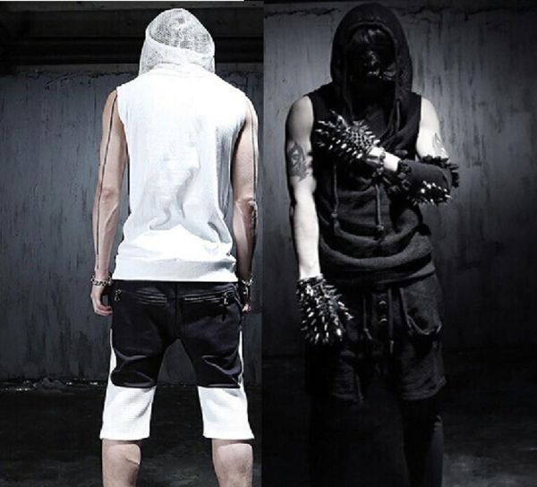 whole 2016 new arrivial korean cool summer gothic tank sleeveless men with hooded black white slim fit rock punk clothes8367999, White;black
whole 2016 new arrivial korean cool summer gothic tank sleeveless men with hooded black white slim fit rock punk clothes8367999, White;black