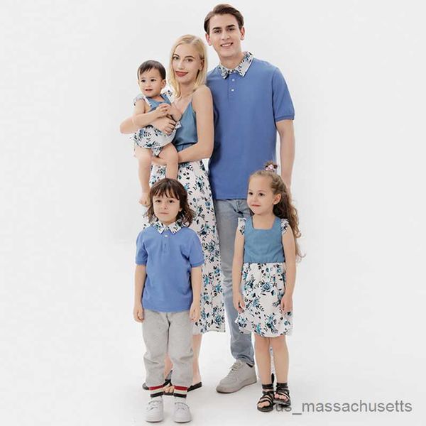 family matching outfits family matching outfits summer mother daughter floral long dresses dad son cotton t-shirts family look holiday coupl, Blue
family matching outfits family matching outfits summer mother daughter floral long dresses dad son cotton t-shirts family look holiday coupl, Blue