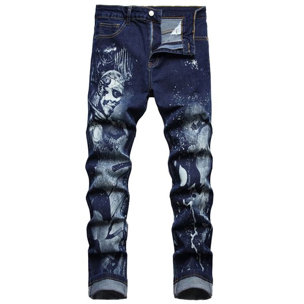 3d printed stretch jeans personality pattern fashion casual slim denim pants for men designer jeans mens denim pants fashion trouser sell #0, Blue
3d printed stretch jeans personality pattern fashion casual slim denim pants for men designer jeans mens denim pants fashion trouser sell #0, Blue