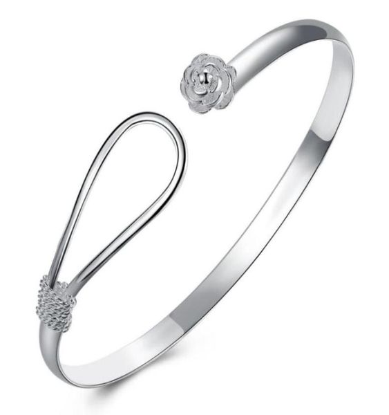 luckyshine 6pcs holiday gift shiny unique rose flower pure 925 sterling silver open adjustable bracelets bangles russia bangles6718972, Black
luckyshine 6pcs holiday gift shiny unique rose flower pure 925 sterling silver open adjustable bracelets bangles russia bangles6718972, Black