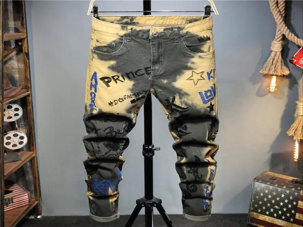 men039s jeans european american style fashion brand pants hole patch elastic letter embroidery silm fit yellow5786931, Blue
men039s jeans european american style fashion brand pants hole patch elastic letter embroidery silm fit yellow5786931, Blue