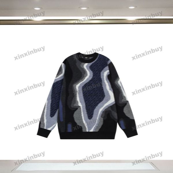xinxinbuy men women designer sweatshirt hoodie plaid letter jacquard fabric sweater gray blue black white m-2xl, Black;brown
xinxinbuy men women designer sweatshirt hoodie plaid letter jacquard fabric sweater gray blue black white m-2xl, Black;brown