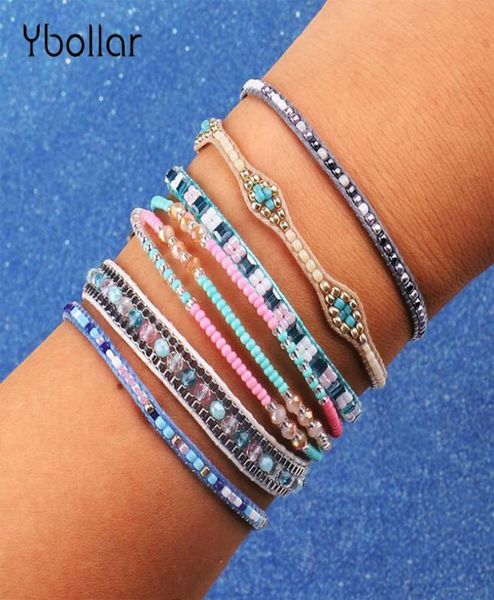 6pcsset handmade braided bracelets rise beads seed beads woven multilayer fashion crystal bohemian charm bangles jewelry1575567, Golden;silver
6pcsset handmade braided bracelets rise beads seed beads woven multilayer fashion crystal bohemian charm bangles jewelry1575567, Golden;silver
