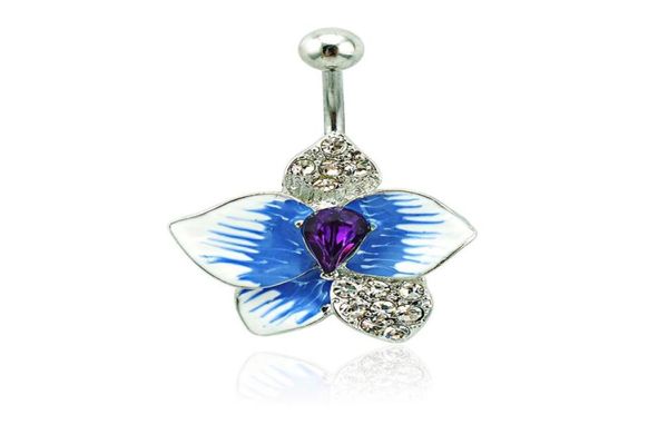 brand new belly button rings 316l stainless steel barbells blue enamel flower navel body piercing jewelry4993255, Silver
brand new belly button rings 316l stainless steel barbells blue enamel flower navel body piercing jewelry4993255, Silver