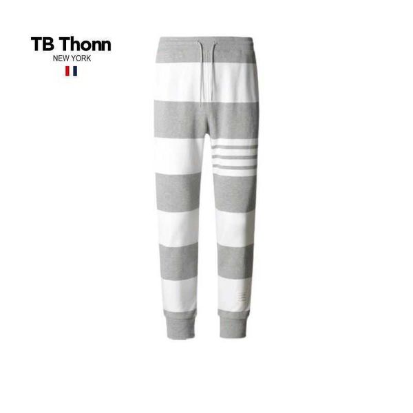 trendy american casual gray white wide stripe tb thonn men's bathroom pants high-end versatile sports leggings, Black;brown
trendy american casual gray white wide stripe tb thonn men's bathroom pants high-end versatile sports leggings, Black;brown