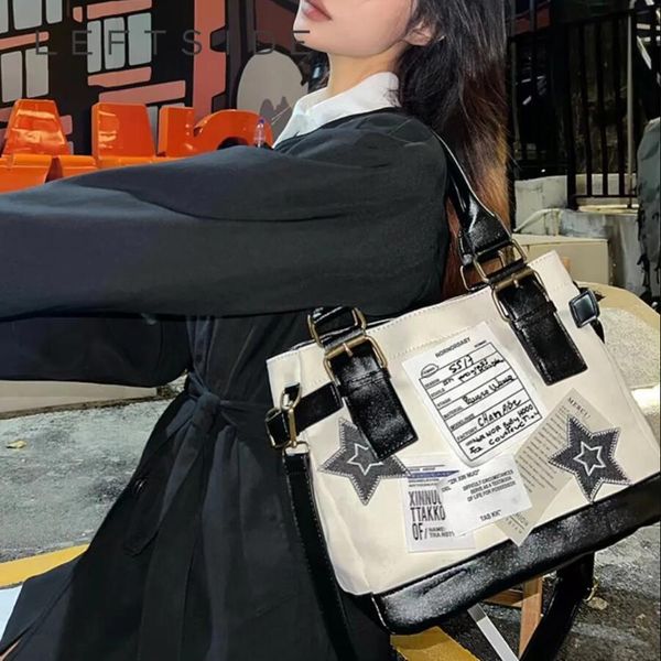 evening bags y2k letter design trendy women s shoulder bag student large capacity canvas crossbody 2023 travel handbag 230809
evening bags y2k letter design trendy women s shoulder bag student large capacity canvas crossbody 2023 travel handbag 230809