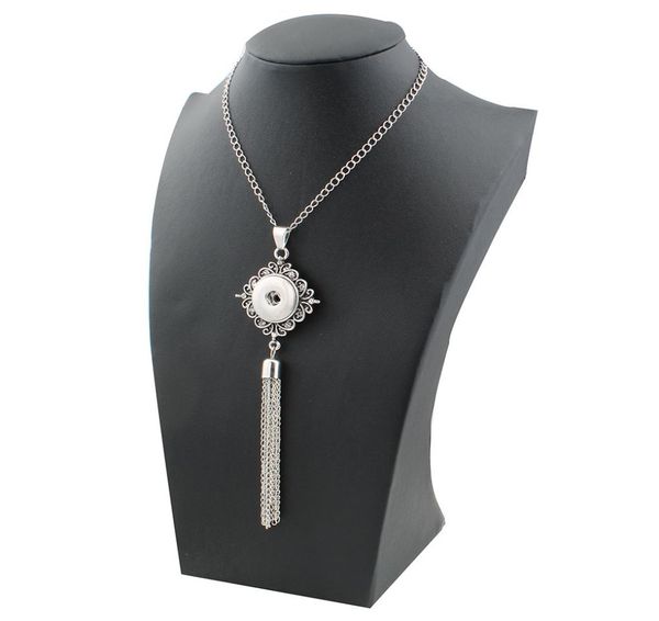 fashion elegant beauty tassel metal flower pendant snap necklace 60cm chain fit 18mm snap buttons jewelry whole6607573, Silver
fashion elegant beauty tassel metal flower pendant snap necklace 60cm chain fit 18mm snap buttons jewelry whole6607573, Silver