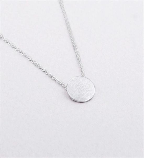 fashion brushed round circle necklace pendant goldcolor silver plated necklace for women gift whole1621563
fashion brushed round circle necklace pendant goldcolor silver plated necklace for women gift whole1621563