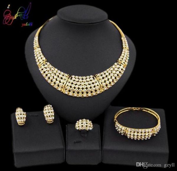yulaili classic african gold necklace earrings bracelet ring nigerian wedding bridal crystal jewelry sets 67589597979565, Black
yulaili classic african gold necklace earrings bracelet ring nigerian wedding bridal crystal jewelry sets 67589597979565, Black