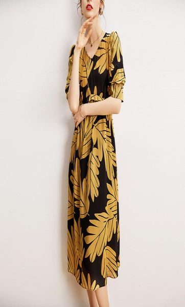 100 natural silk women039s dresses v neck short sleeves printed empire waist fashion casual holiday dress vestidos8433686, Black
100 natural silk women039s dresses v neck short sleeves printed empire waist fashion casual holiday dress vestidos8433686, Black
