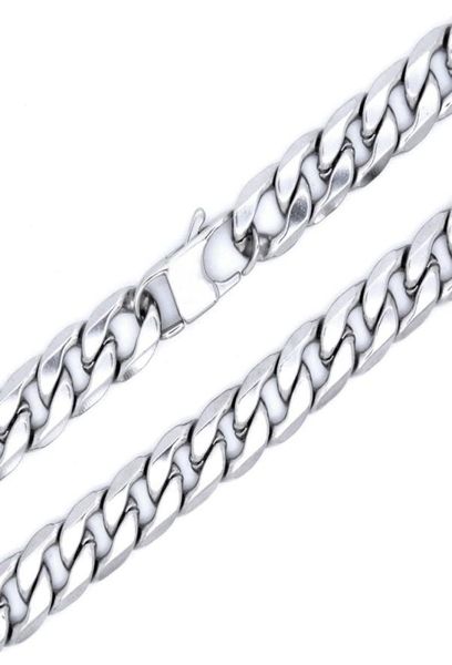 100 stainless steel necklace masculine curb chain cyberpunk jewelry 6mm width 1836 inches 45cm90cm7666885, Silver
100 stainless steel necklace masculine curb chain cyberpunk jewelry 6mm width 1836 inches 45cm90cm7666885, Silver