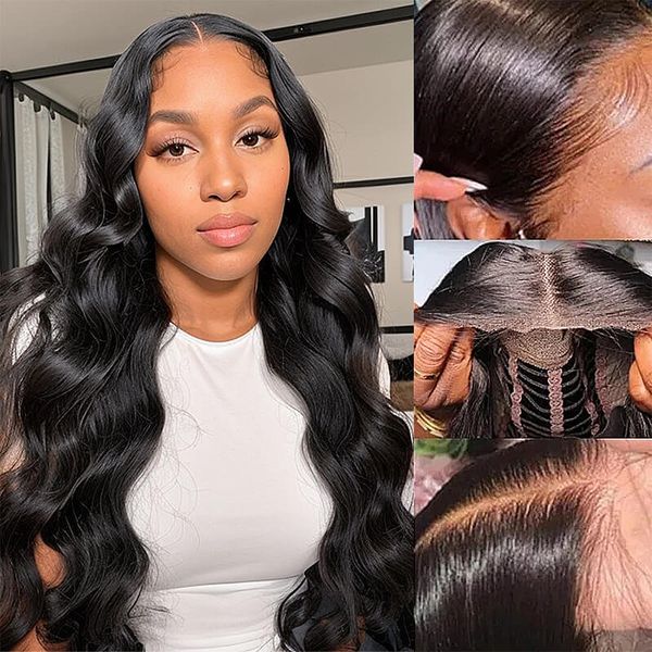 5x5 lace body wave wig breathable cap human hair air wig lace front wigs glueless lace frontal wig for women brazilian hair, Black
5x5 lace body wave wig breathable cap human hair air wig lace front wigs glueless lace frontal wig for women brazilian hair, Black