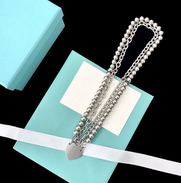 designer necklace pendant 2 heart women necklaces women's jewelry luxury heart necklace double pearl choker classic blue heart wholesal, Silver
designer necklace pendant 2 heart women necklaces women's jewelry luxury heart necklace double pearl choker classic blue heart wholesal, Silver
