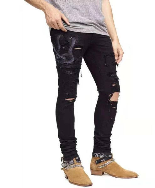 2019 us size 2840 hip hop punk pants men039s motorcycle moto biker denim mens distressed ripped skinny jeans brand designer 567505197, Blue
2019 us size 2840 hip hop punk pants men039s motorcycle moto biker denim mens distressed ripped skinny jeans brand designer 567505197, Blue