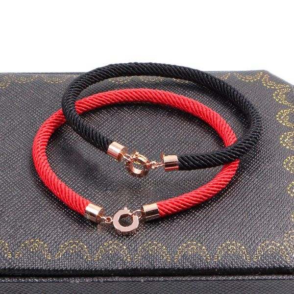 brand bracelet classic red rope black rope bracelet 18k rose gold couple hand rope women's bracelet wholesale luxury brand chain party, Golden;silver
brand bracelet classic red rope black rope bracelet 18k rose gold couple hand rope women's bracelet wholesale luxury brand chain party, Golden;silver
