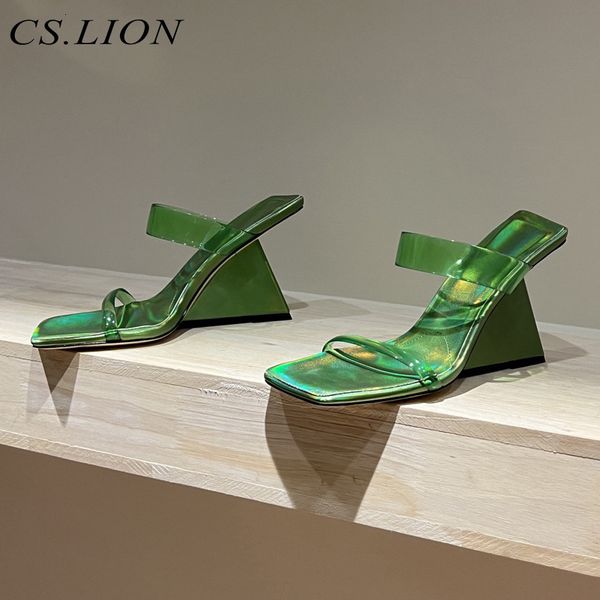 sandals summer fashion square toe one word slippr s wedge transparent pvc pumps outside socialite catwalk banquet slides 230809, Black
sandals summer fashion square toe one word slippr s wedge transparent pvc pumps outside socialite catwalk banquet slides 230809, Black