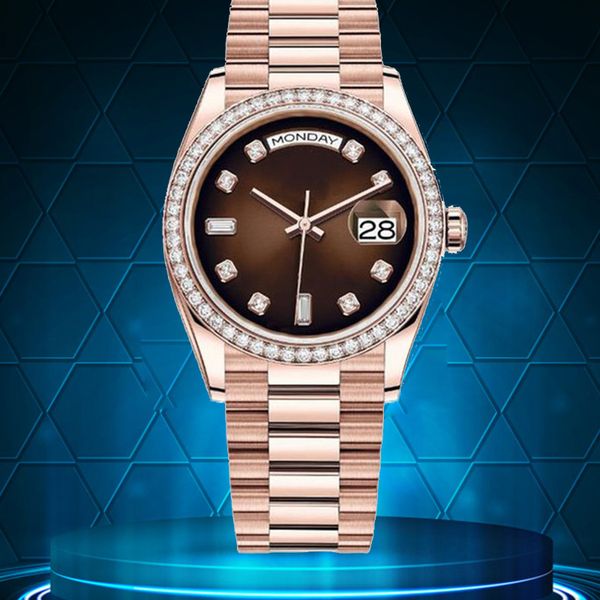 mens womens automatic luxury watch date watchs mechanical 36/41mm 2813 stainless steel waterproof luminous gold montre homme watchs fashion, Slivery;brown
mens womens automatic luxury watch date watchs mechanical 36/41mm 2813 stainless steel waterproof luminous gold montre homme watchs fashion, Slivery;brown