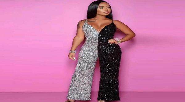 fashion summer sequin jumpsuit 2020 women black with silver patchwork v neck spaghetti strap sheath verano party whole3565978, Black;white
fashion summer sequin jumpsuit 2020 women black with silver patchwork v neck spaghetti strap sheath verano party whole3565978, Black;white