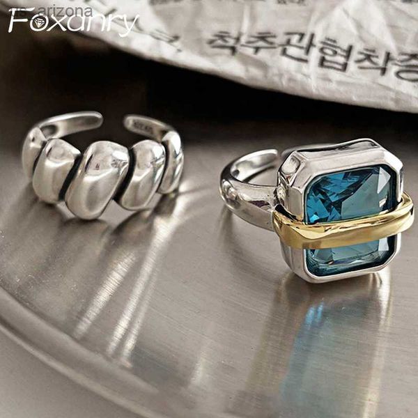 foxanry new fashion blue zircons engagement rings for women couples vintage handmade irregular geometric party jewelry gifts l230620, Silver
foxanry new fashion blue zircons engagement rings for women couples vintage handmade irregular geometric party jewelry gifts l230620, Silver