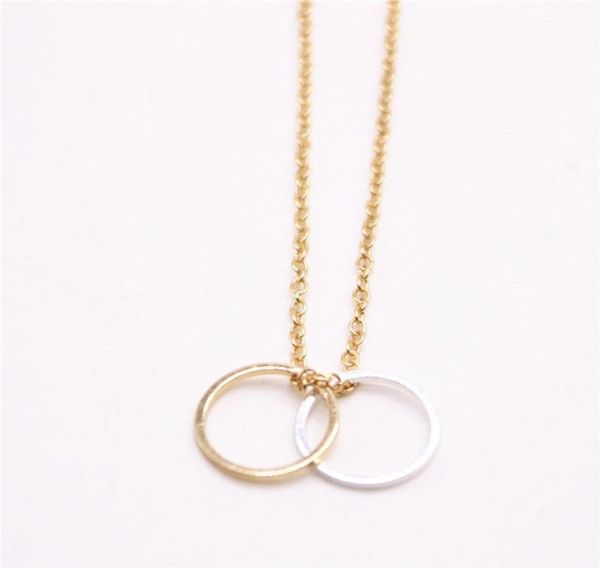fashion two connection circles pendant necklace suitable for men and women gold silver rose three color optional6184157
fashion two connection circles pendant necklace suitable for men and women gold silver rose three color optional6184157
