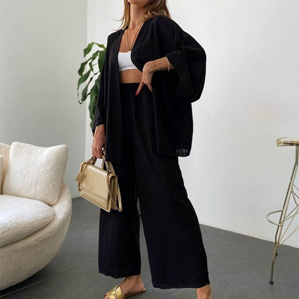 womens tracksuits ladies basic baggy trousers women casual 2 piece sets solid color cotton linen cardigan blouses long pants sleeve suits 23, Gray
womens tracksuits ladies basic baggy trousers women casual 2 piece sets solid color cotton linen cardigan blouses long pants sleeve suits 23, Gray