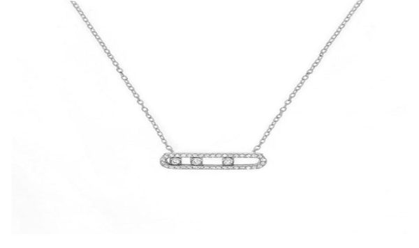 france fashion real 925 sterling silver fashion necklace bracelet with three moved stone clear cz for women jewelry collier5079413
france fashion real 925 sterling silver fashion necklace bracelet with three moved stone clear cz for women jewelry collier5079413