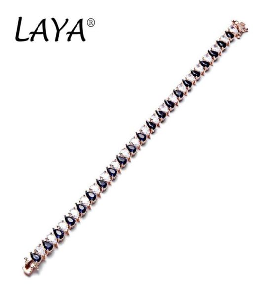 laya tennis bracelet for women 925 sterling silver rose gold inlaid synthetic blue crystal wedding original modern luxury jewelry27647846, Golden;silver
laya tennis bracelet for women 925 sterling silver rose gold inlaid synthetic blue crystal wedding original modern luxury jewelry27647846, Golden;silver