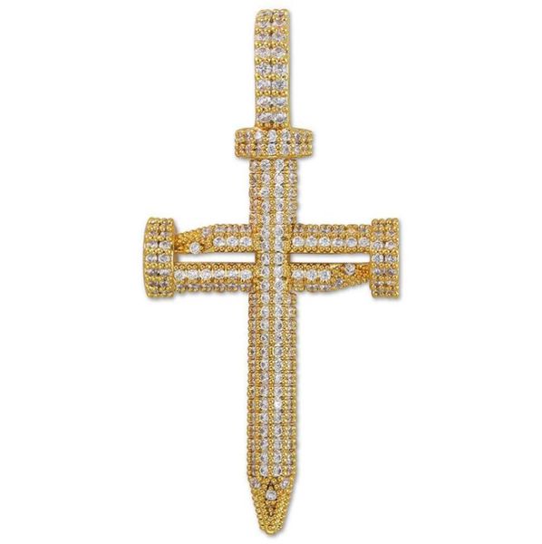 hip hop jewelry diamond nail cross necklace pendant gold silver plated iced out zircon with rope chain2832932
hip hop jewelry diamond nail cross necklace pendant gold silver plated iced out zircon with rope chain2832932