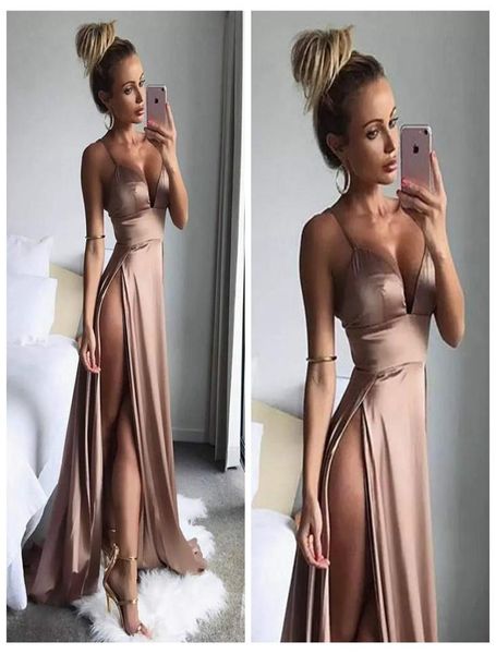 thigh high slits dresses evening wear 2018 simple long party dress spaghetti straps deep v neck a line prom gowns6997679, Black;red
thigh high slits dresses evening wear 2018 simple long party dress spaghetti straps deep v neck a line prom gowns6997679, Black;red