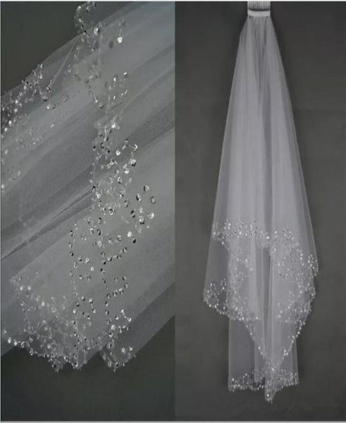 whiteivory wedding bridal veil two layer handmade sequins beaded edge bridal accessories hair veil with comb82631687051568, Black
whiteivory wedding bridal veil two layer handmade sequins beaded edge bridal accessories hair veil with comb82631687051568, Black
