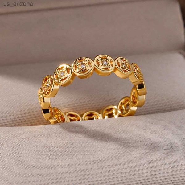 zircon copper cion money ring gold plated stainless steel finger rings for women men vintage jewelry accessories anillos gift l230620, Silver
zircon copper cion money ring gold plated stainless steel finger rings for women men vintage jewelry accessories anillos gift l230620, Silver