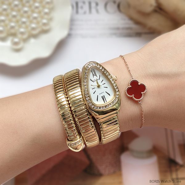 other watches 2023 steel snake bracelet for women ladies gold spiral wristwatch diamond simple dial clock feminino 230809, Slivery;black
other watches 2023 steel snake bracelet for women ladies gold spiral wristwatch diamond simple dial clock feminino 230809, Slivery;black