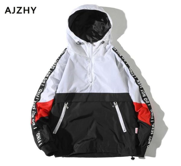 men windbreaker jackets fashion patchwork color block pullover autumn hooded jacket men hip hop streetwear tracksuit casual coat4043822, Black;brown
men windbreaker jackets fashion patchwork color block pullover autumn hooded jacket men hip hop streetwear tracksuit casual coat4043822, Black;brown