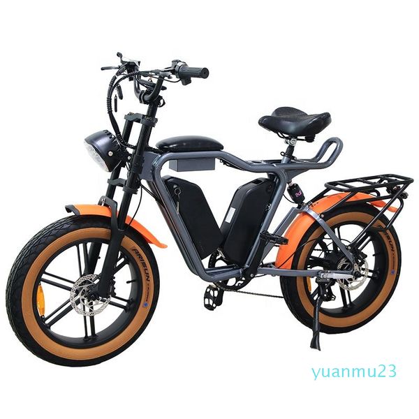 Image of 48V Electric Bicycle Fat Tire E Bike 20Wheel Size Electric Hybrid Bike Dual Motor Lithium Battery Mountain Electric Road bike