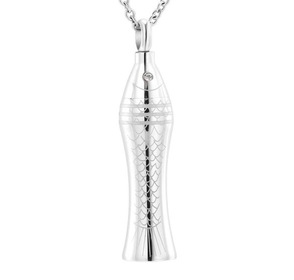 cylinder fish stainless steel cremation pendant necklace funeral casket ashes keepsake urn necklace4921923, Silver
cylinder fish stainless steel cremation pendant necklace funeral casket ashes keepsake urn necklace4921923, Silver