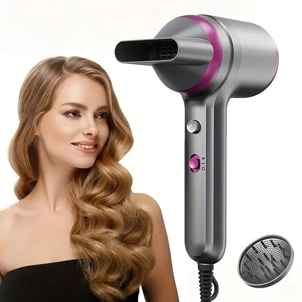 powerful ionic hair dryer with diffuser - 2 speeds, 2 heating & cool buttons - fast drying nozzle for all hair types - perfect for travel
powerful ionic hair dryer with diffuser - 2 speeds, 2 heating & cool buttons - fast drying nozzle for all hair types - perfect for travel