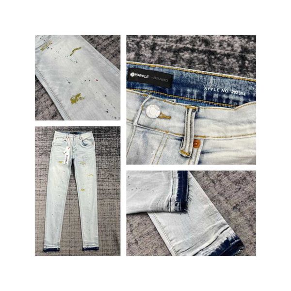 purple trendy designe brand men's anti aging slim fit casual jeans baby blue water wash spray paint splashing effect
purple trendy designe brand men's anti aging slim fit casual jeans baby blue water wash spray paint splashing effect