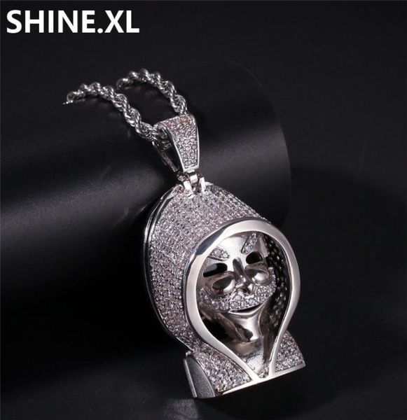 iced out solid black death skull pendant necklace micro paved lab zircon white gold plated mens hip hop jewelry gift6699920, Silver
iced out solid black death skull pendant necklace micro paved lab zircon white gold plated mens hip hop jewelry gift6699920, Silver