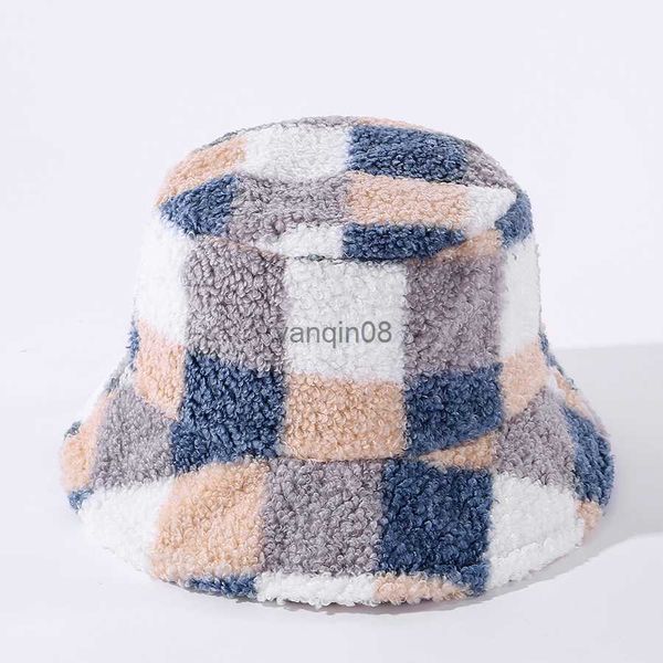 wide brim hats bucket hats autumn/winter matching grid fisherman hat versatile casual flat cap basin hat lamb hair thickened warm bucket hat, Blue;gray
wide brim hats bucket hats autumn/winter matching grid fisherman hat versatile casual flat cap basin hat lamb hair thickened warm bucket hat, Blue;gray