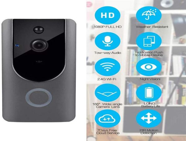 smart video door bell wireless 720p doorbell camera cloud storage lifetime 140 wide angle wifi security camera with twoway talk v3503793
smart video door bell wireless 720p doorbell camera cloud storage lifetime 140 wide angle wifi security camera with twoway talk v3503793