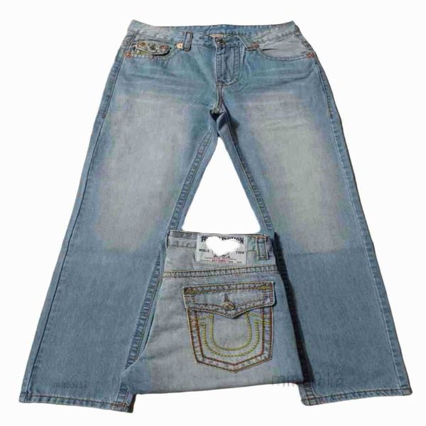 trendy true religious designer jeans men's big buddha religion large thick thread loose straight leg casual pants, Blue
trendy true religious designer jeans men's big buddha religion large thick thread loose straight leg casual pants, Blue