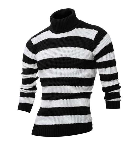 men039s sweaters winter fashion stripe print design large size turtleneck sweater long sleeve contrast casual6365886, White;black
men039s sweaters winter fashion stripe print design large size turtleneck sweater long sleeve contrast casual6365886, White;black