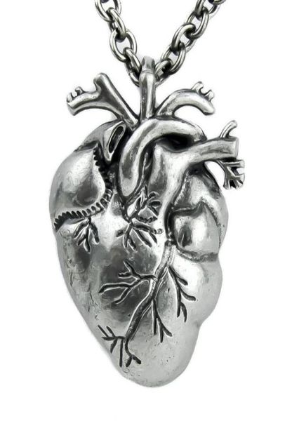 fashion pendant necklaces gothic punk silver antique pleated oddities anatomical heart necklace realistic for men and women46707546278959
fashion pendant necklaces gothic punk silver antique pleated oddities anatomical heart necklace realistic for men and women46707546278959