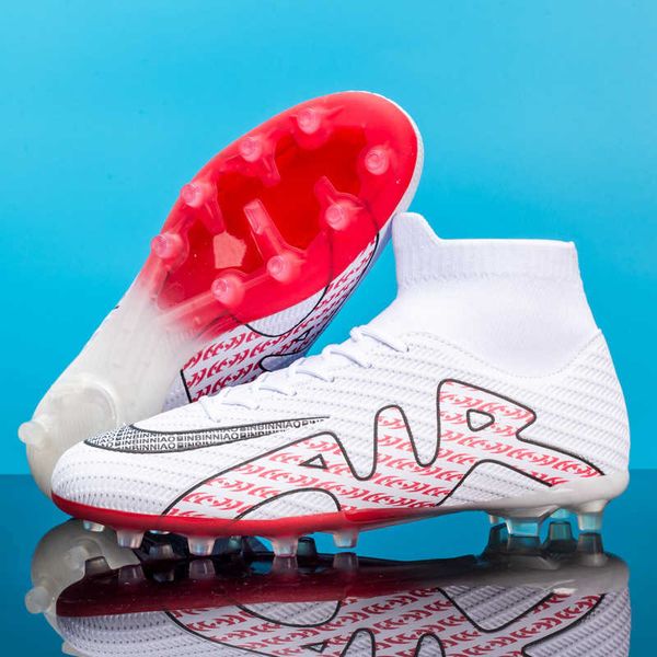 womens mens high soccer shoes tf ag football boots sports sneakers youth training shoes size 35-45 red blue black
womens mens high soccer shoes tf ag football boots sports sneakers youth training shoes size 35-45 red blue black