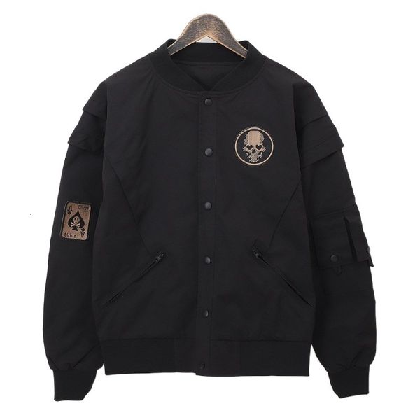 men's jackets flight jacket vintage black bomber cargo jacket waterproof sweatshirt streetwear harajuku coat skull casual outerwear bik, Black;brown
men's jackets flight jacket vintage black bomber cargo jacket waterproof sweatshirt streetwear harajuku coat skull casual outerwear bik, Black;brown