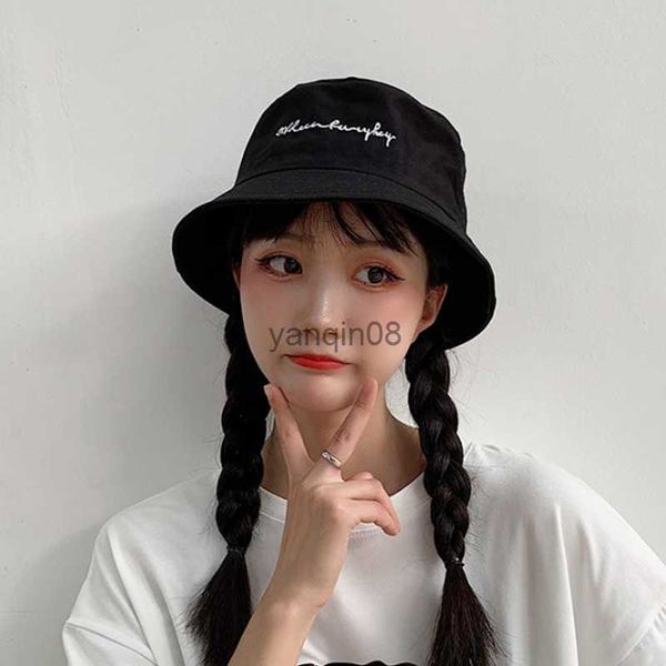 wide brim bucket fashion embroidered letter fisherman hat spring summer sun visor cap cotton fordable outdoor panama caps hkd230810, Blue;gray
wide brim bucket fashion embroidered letter fisherman hat spring summer sun visor cap cotton fordable outdoor panama caps hkd230810, Blue;gray